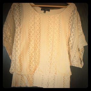 Cream lace blouse